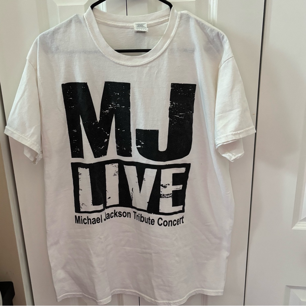 White Mj Live Michael Jackson Tribute Concert TShirt White Mj Live Michael Jackson Tribute Concert TShirt